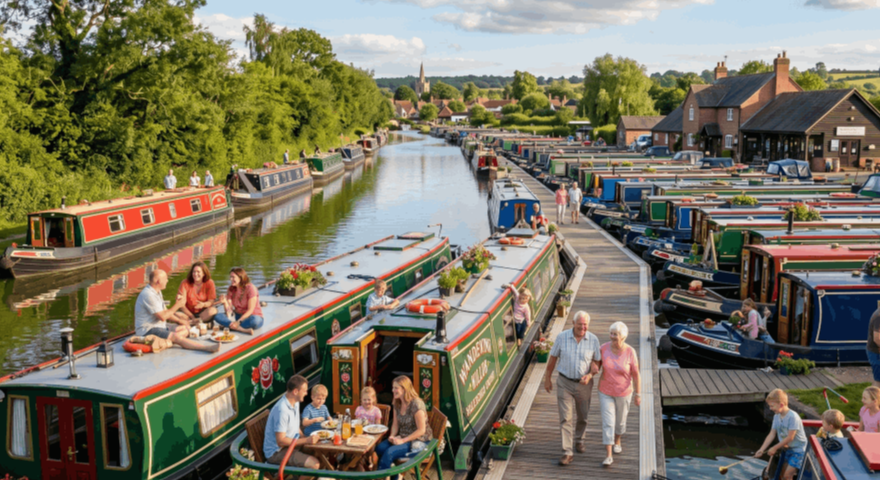 A happy boating community